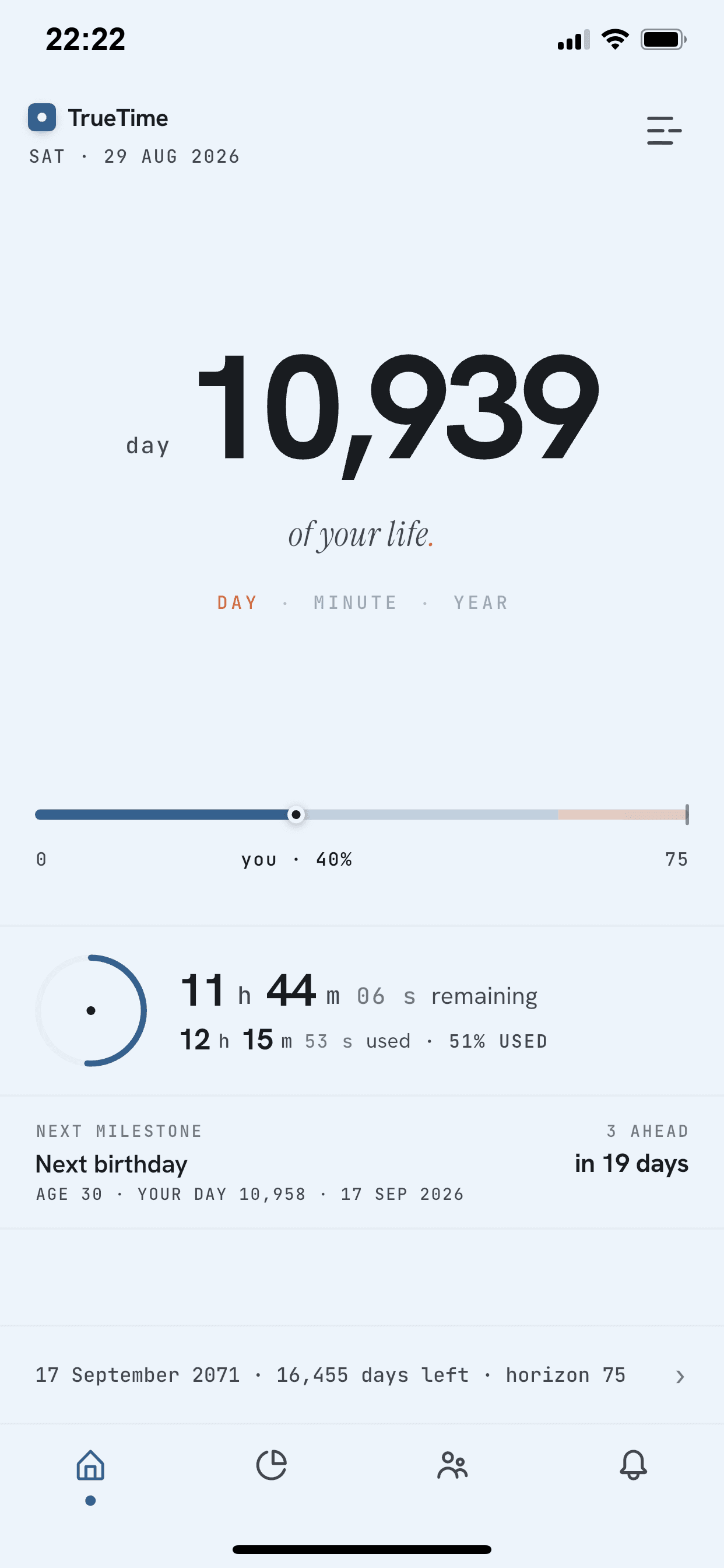TrueTime app screenshot